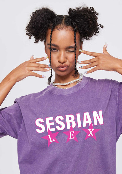 Sesbian Lex Y2K Shirts Washed Tee Cherrykitten