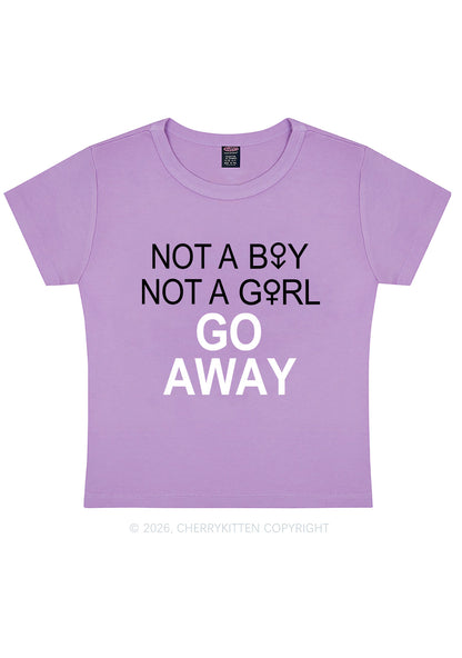 Go Away Pride Y2K Baby Tee Cherrykitten