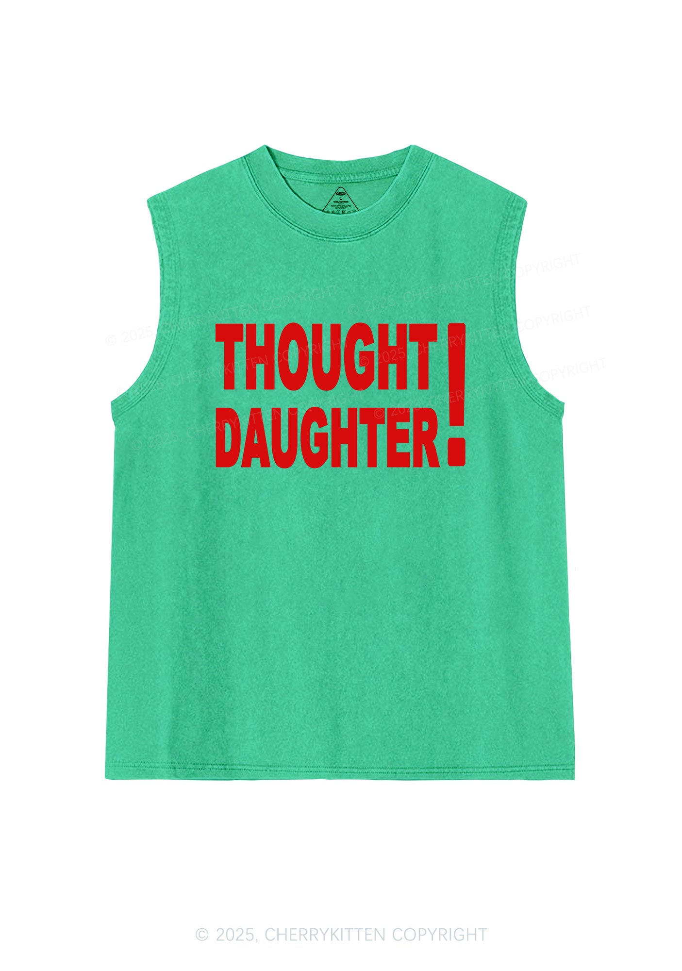 Thought Daughter Y2K Washed Muscle Tank Cherrykitten
