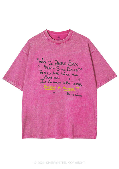 Grow A Vag Y2K Washed Tee Cherrykitten