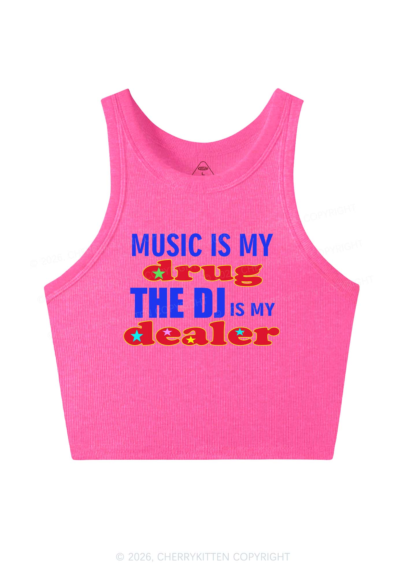 Music Is My Drxg Y2K Crop Tank Top Cherrykitten