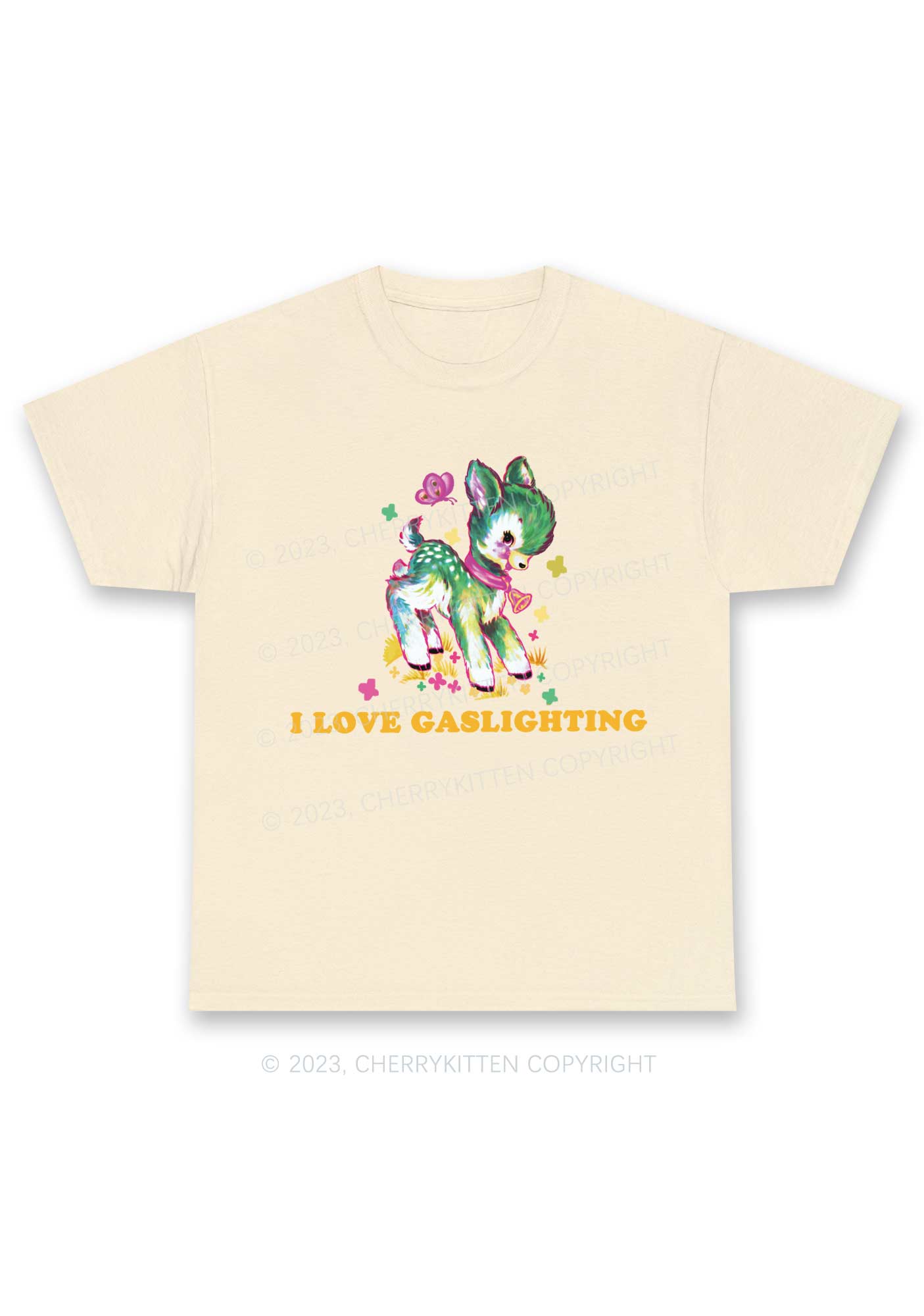 I Love Gaslighting Y2K Chunky Shirt Cherrykitten