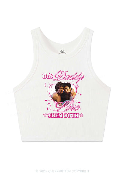 But Daddy I Love Them Both HR Y2K Crop Tank Top Cherrykitten