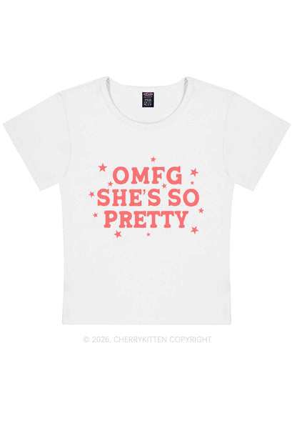 OMFG Shes So Pretty Pride Y2K Baby Tee Cherrykitten
