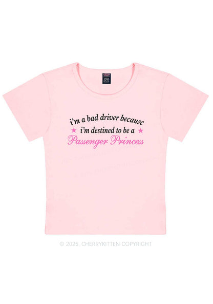 Destined To Be Passenger Princess Y2K Baby Tee Cherrykitten