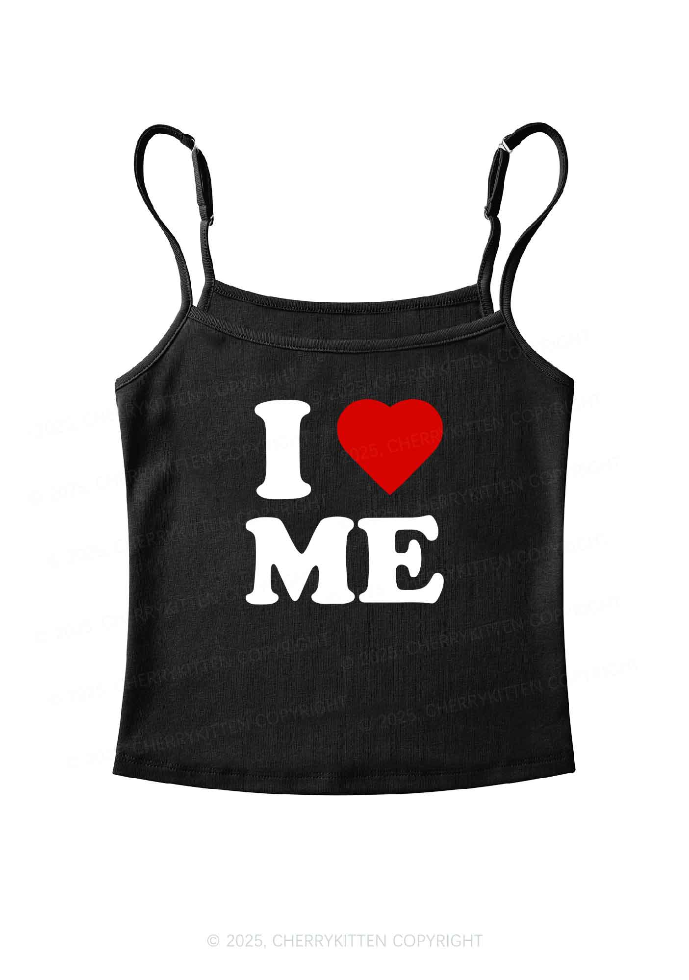 I Love Me Y2K Spaghetti Strap Cami Cherrykitten