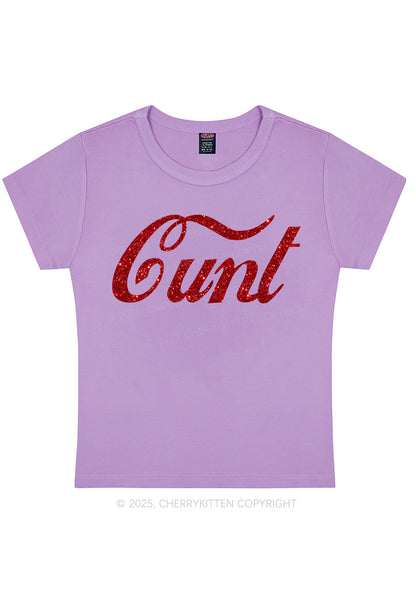 Glitter Special Cxxt Y2K Baby Tee Cherrykitten