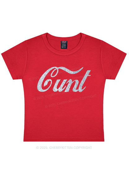 Glitter Special Cxxt Y2K Baby Tee Cherrykitten
