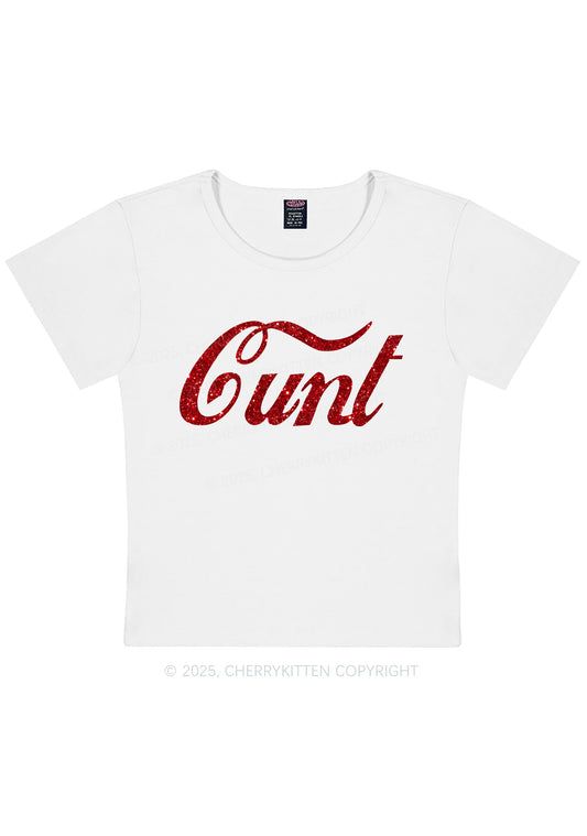 Glitter Special Cxxt Y2K Baby Tee Cherrykitten