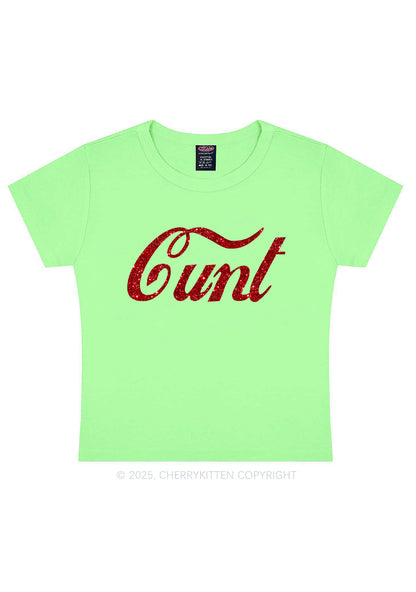 Glitter Special Cxxt Y2K Baby Tee Cherrykitten