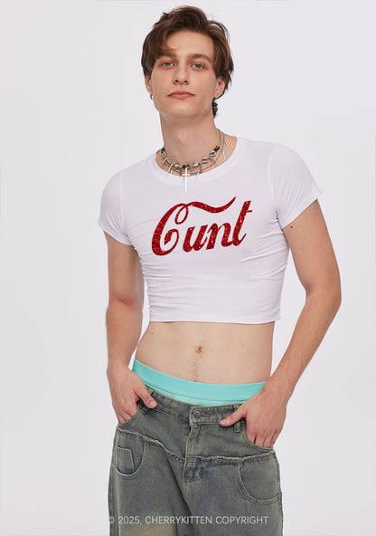 Glitter Special Cxxt Y2K Baby Tee Cherrykitten
