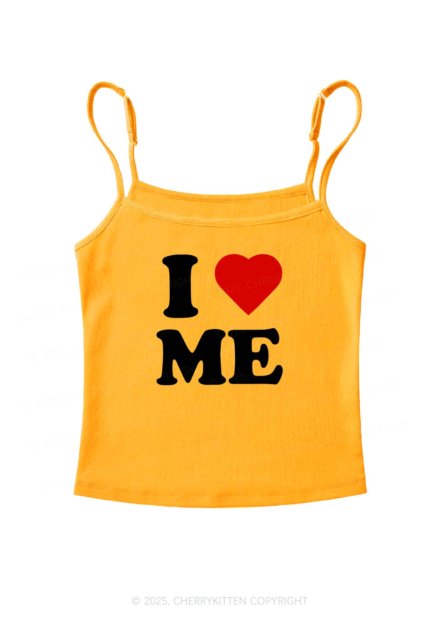 I Love Me Y2K Spaghetti Strap Cami Cherrykitten