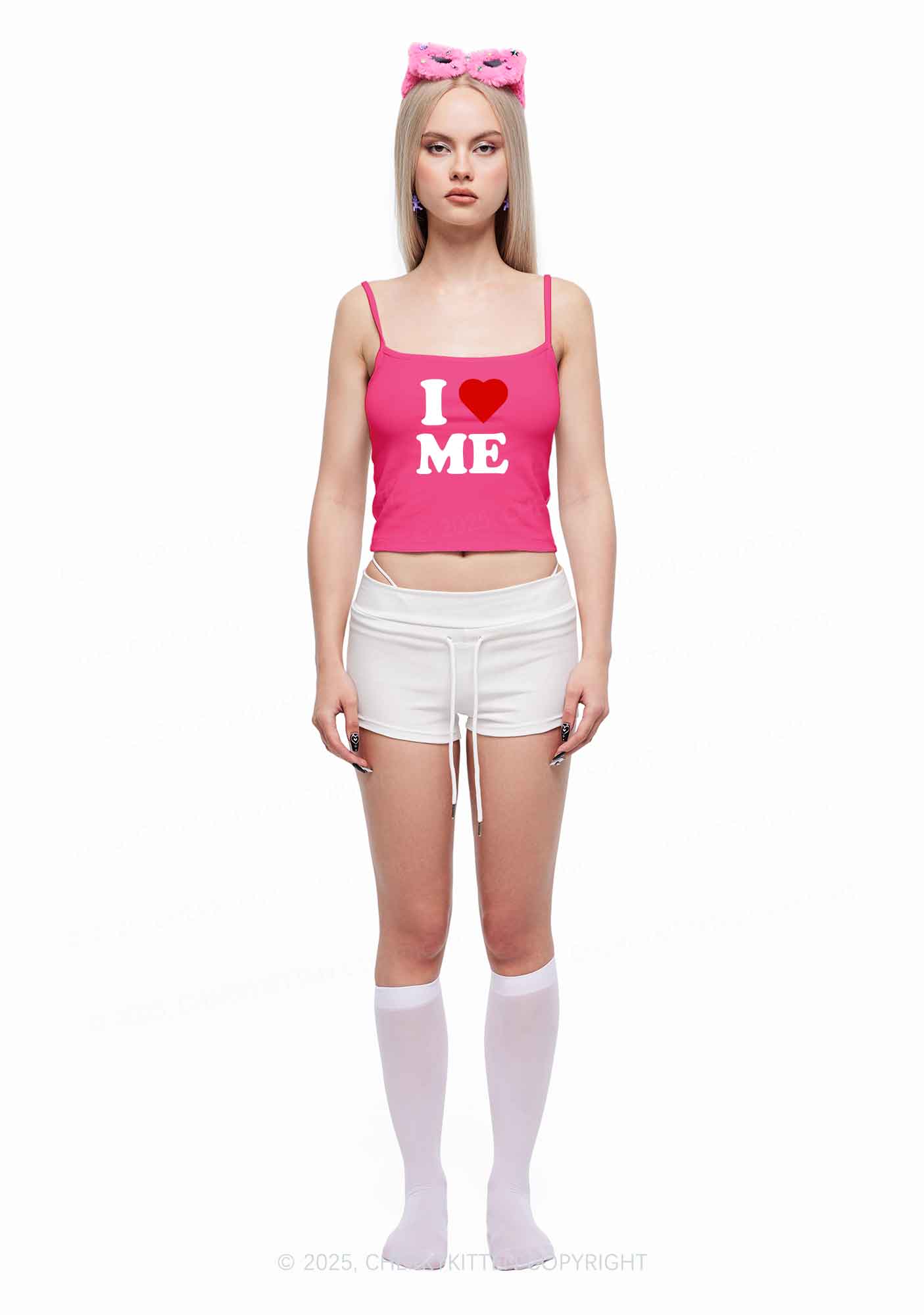 I Love Me Y2K Spaghetti Strap Cami Cherrykitten