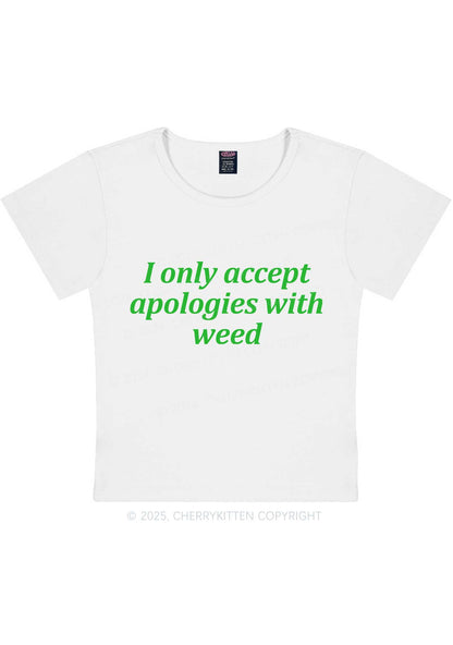 Accept Apologies With Wxxd Y2K Baby Tee Cherrykitten