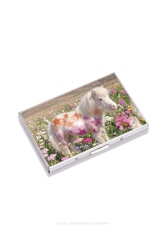 Lesbian Stars Pony Pride Y2K Mirror Cigarette Case Cherrykitten