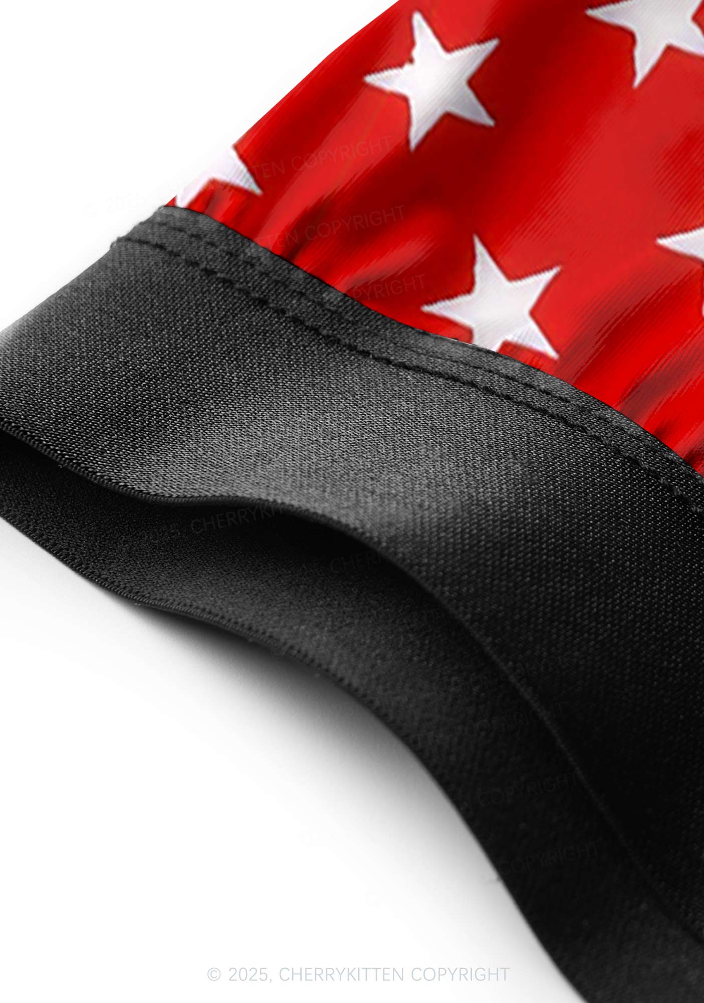 White Stars On Red Valentine's Day Y2K Print Couples Boxer Briefs Set Cherrykitten