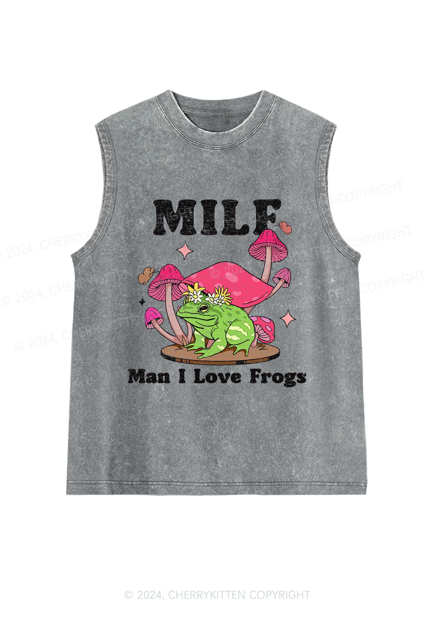 Mxxf Frog Y2K Washed Tank Cherrykitten