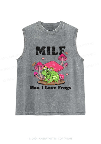 Mxxf Frog Y2K Washed Tank Cherrykitten