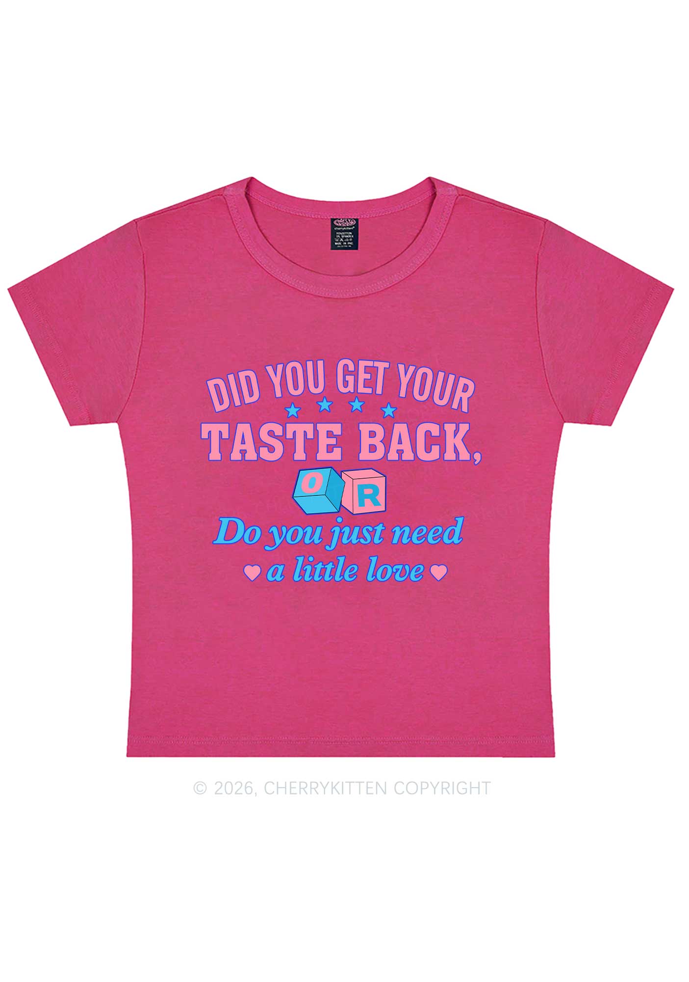 Get Your Taste Back Y2K Baby Tee Cherrykitten