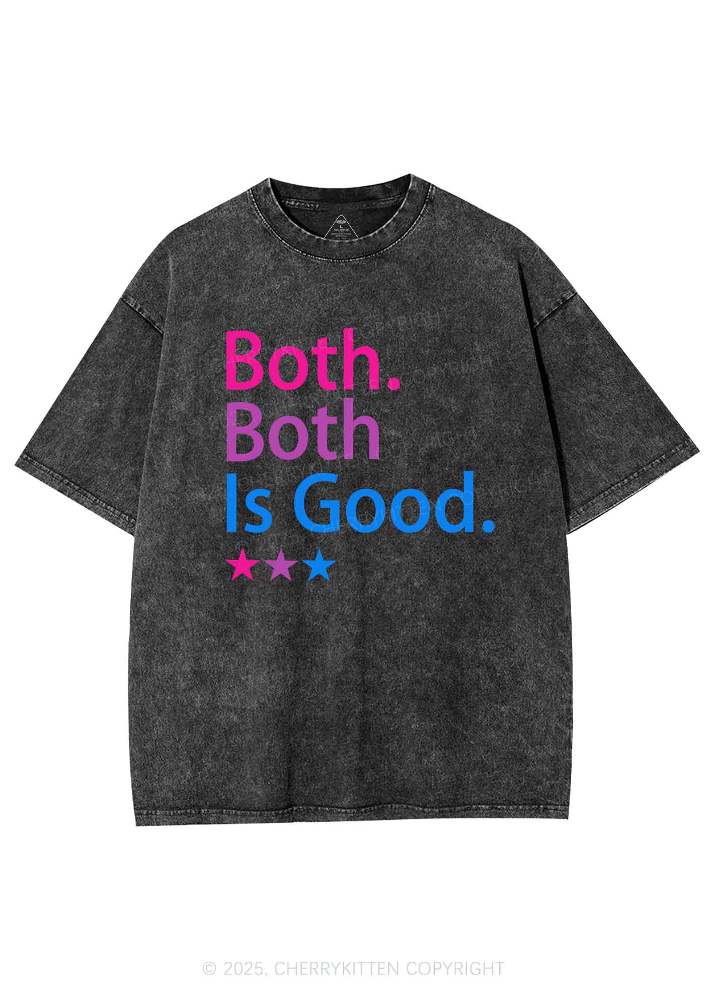 Both Is Good Pride Y2K Shirts Washed Tee Cherrykitten