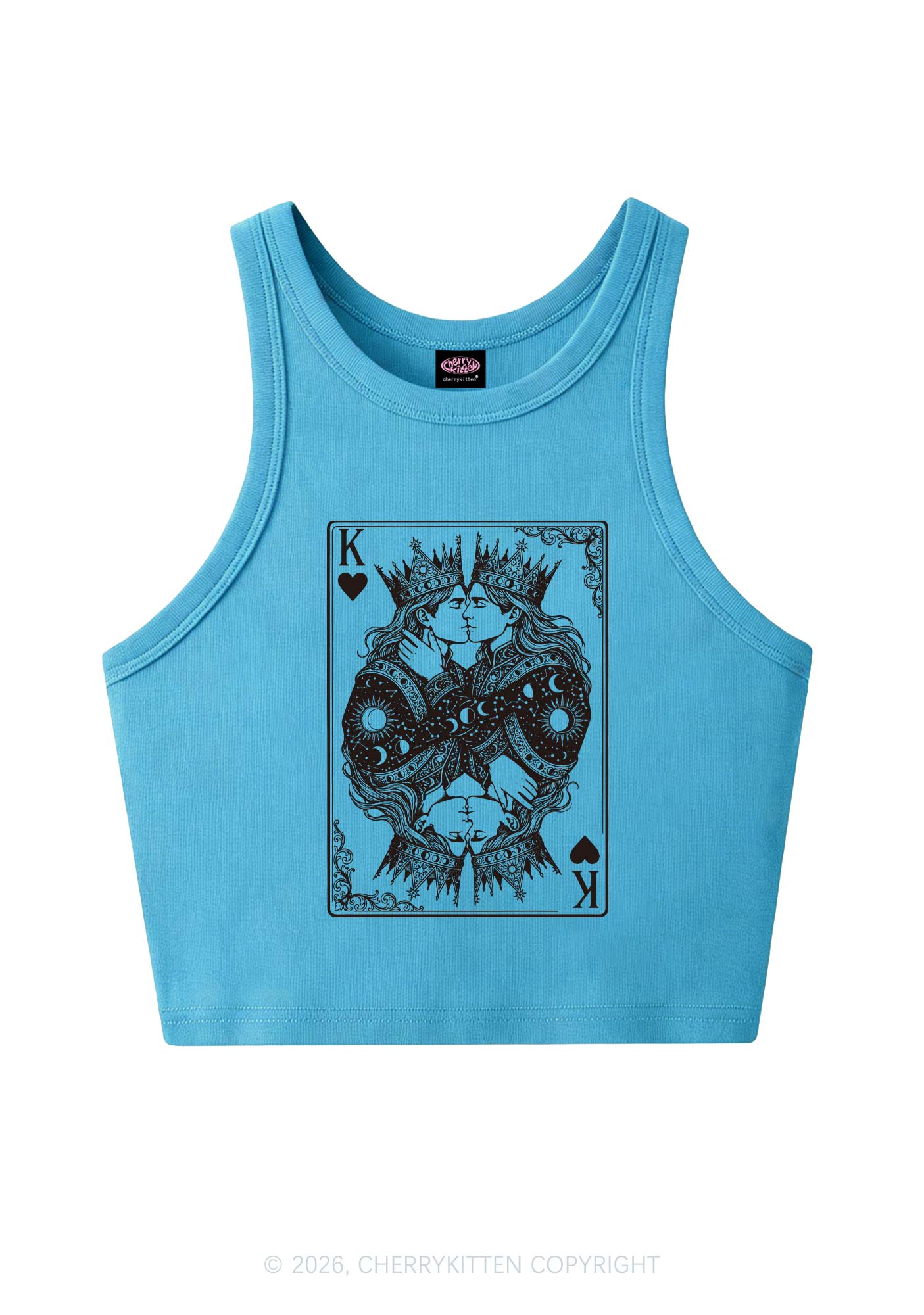 Kings Kissing Pride Y2K Crop Tank Top Cherrykitten