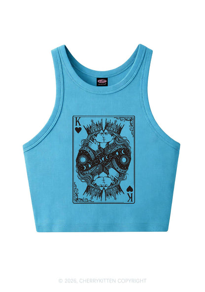 Kings Kissing Pride Y2K Crop Tank Top Cherrykitten