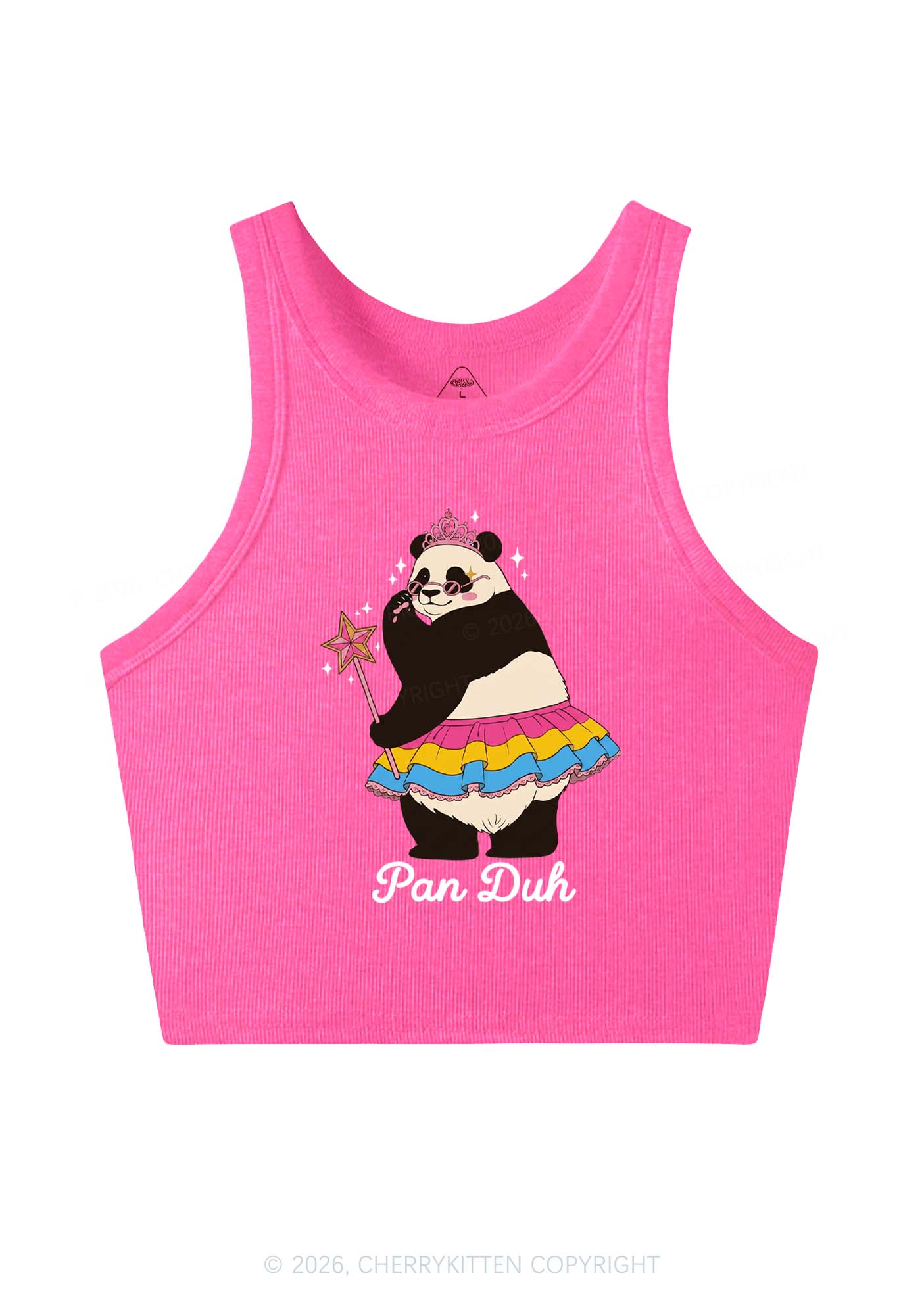 Pan Duh Pride Y2K Crop Tank Top Cherrykitten