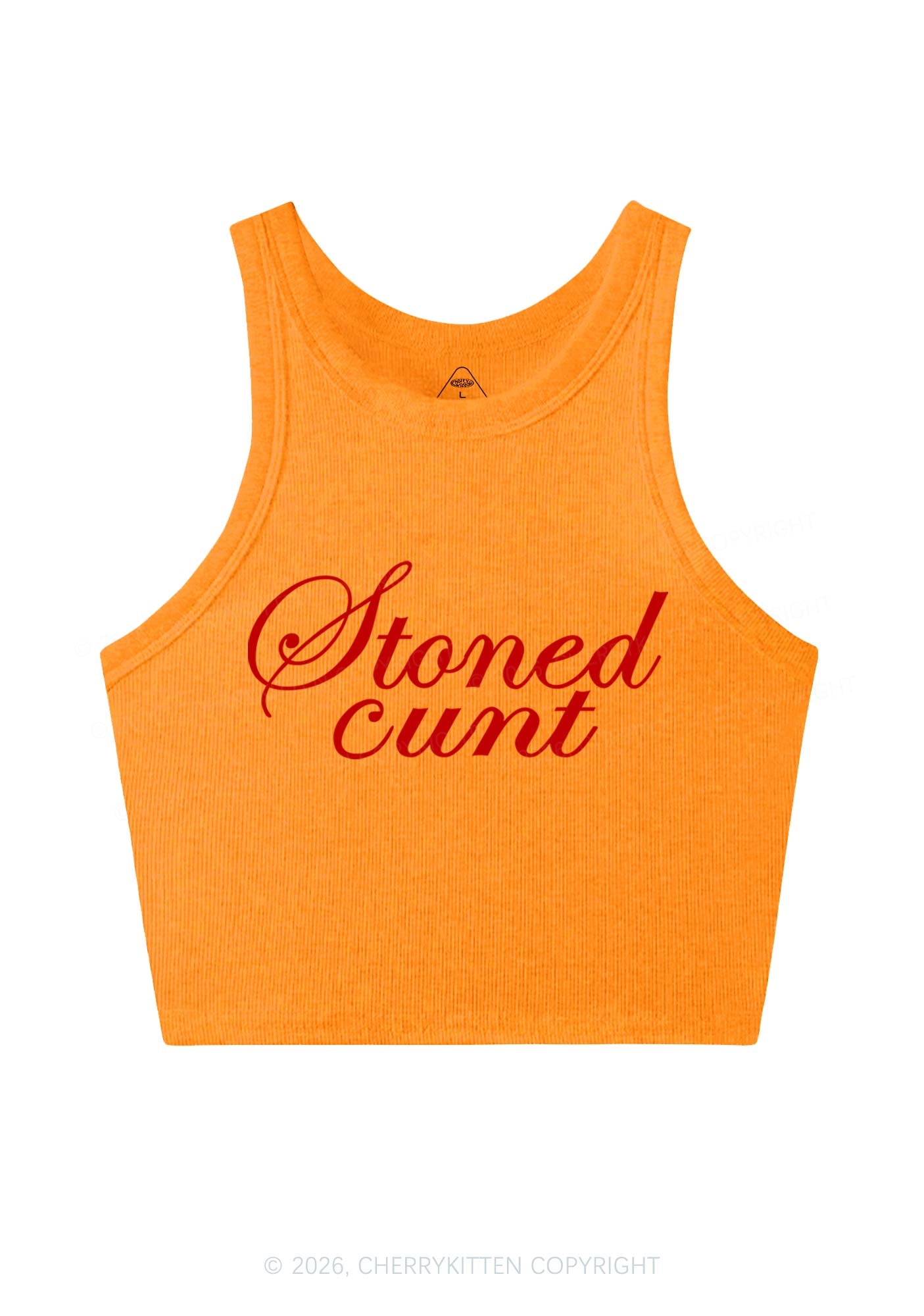 Stoned Cxxt Y2K Crop Tank Top Cherrykitten