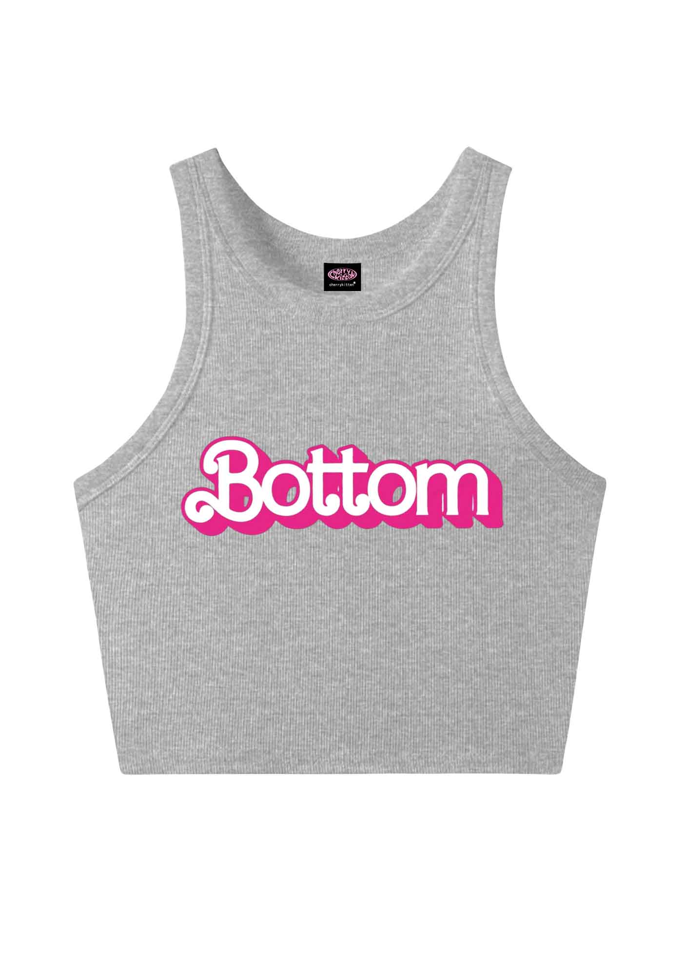 Pink Bottom Pride Y2K Crop Tank Top Cherrykitten
