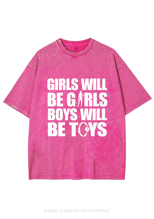 Girls Toys Y2K Shirts Washed Tee Cherrykitten