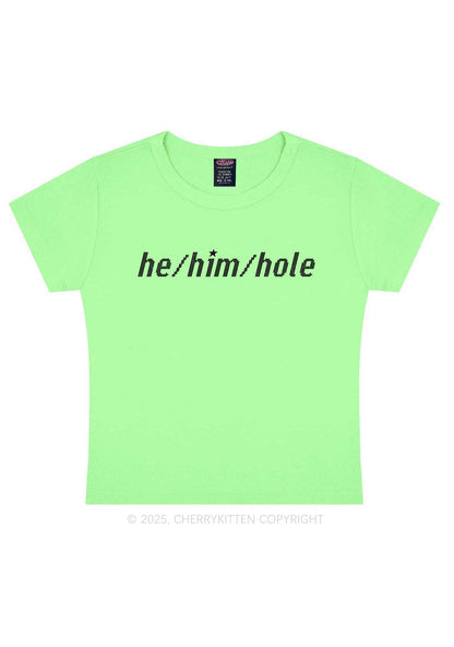He Him Hole Pride Y2K Baby Tee Cherrykitten