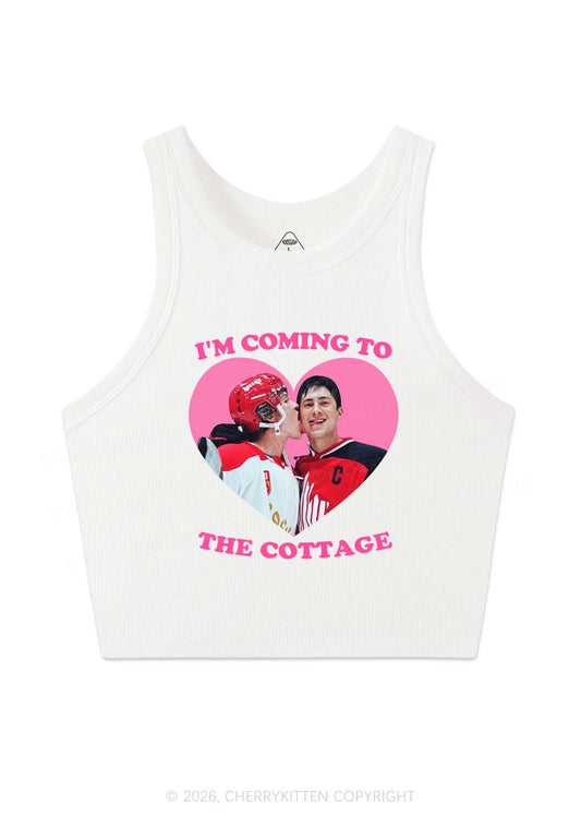 Coming To Cottage HR Y2K Crop Tank Top Cherrykitten