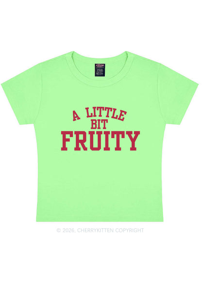 A Little Bit Fruity Pride Y2K Baby Tee Cherrykitten