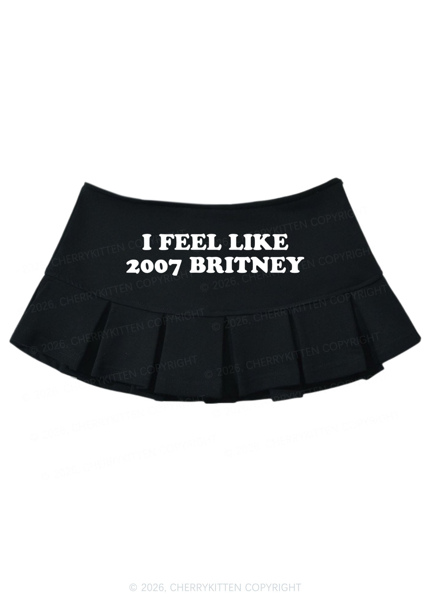 I Feel Like Britney Y2K Mini Pleated Skirts Cherrykitten