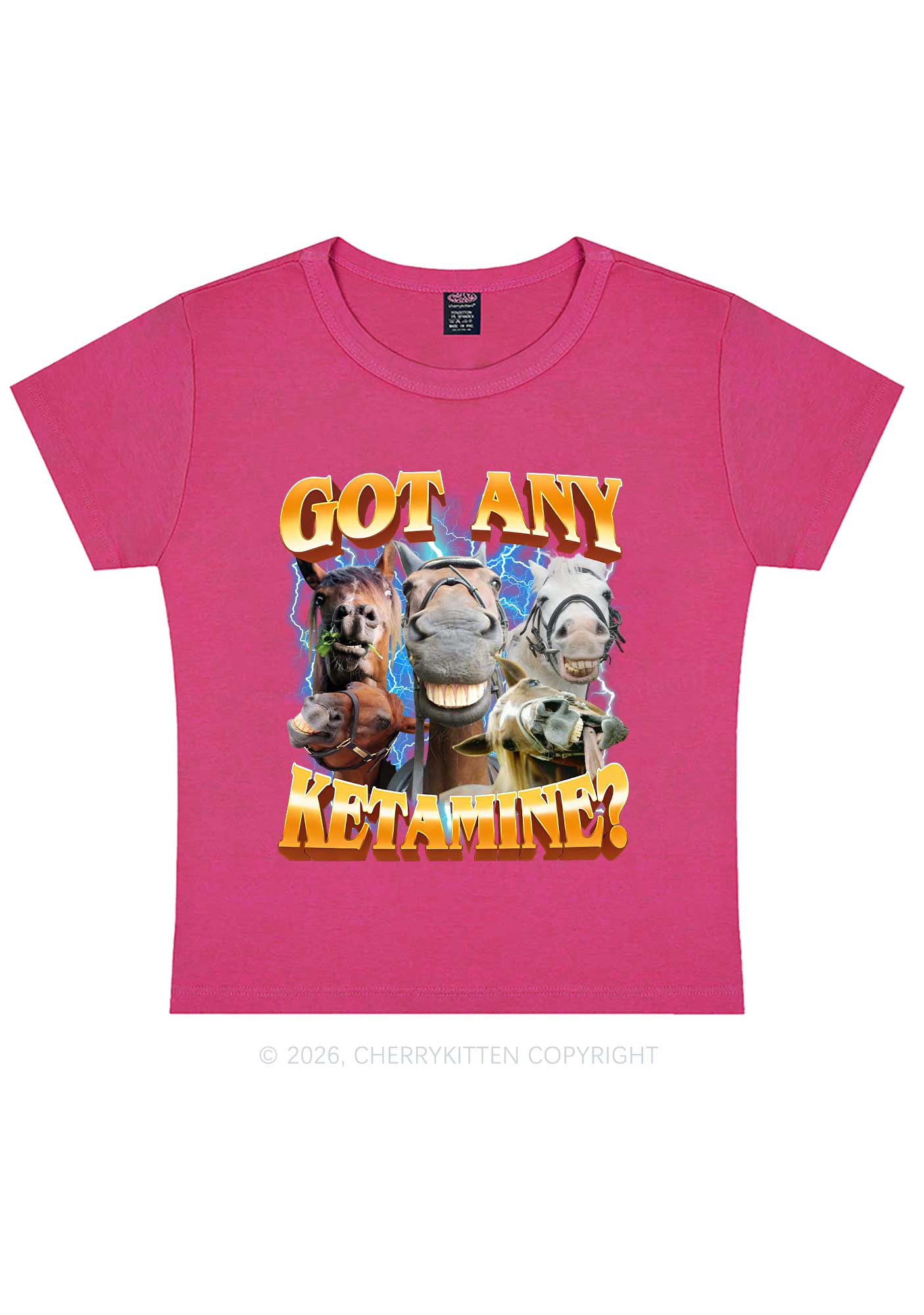 Got Any Kxxamine Y2K Baby Tee Cherrykitten