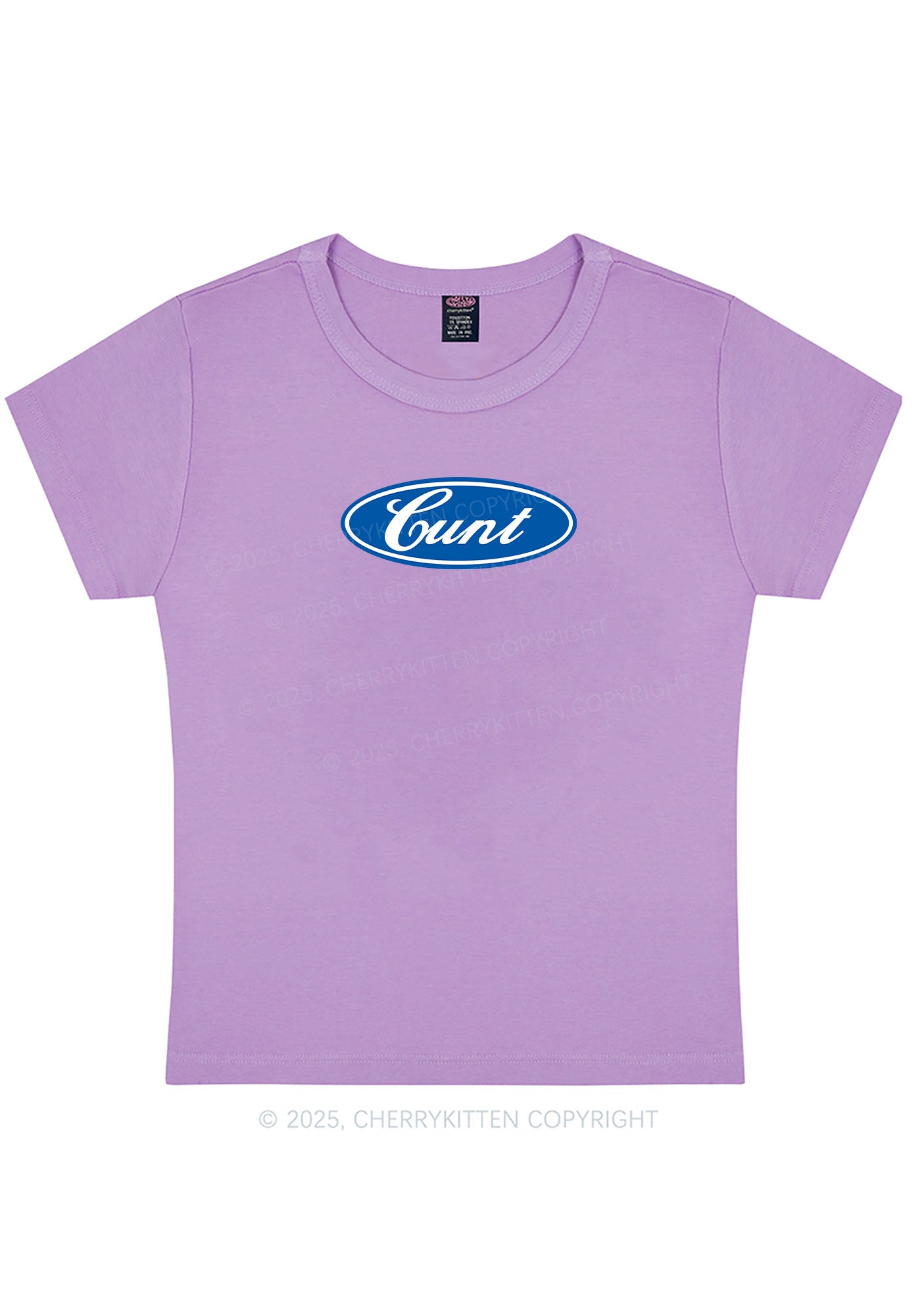 Oval Cxxt Y2K Baby Tee Cherrykitten