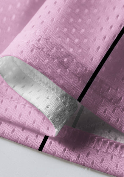 Custom Lightpink Lesbian Princess Pride Y2K Sport Jersey Shirts Cherrykitten