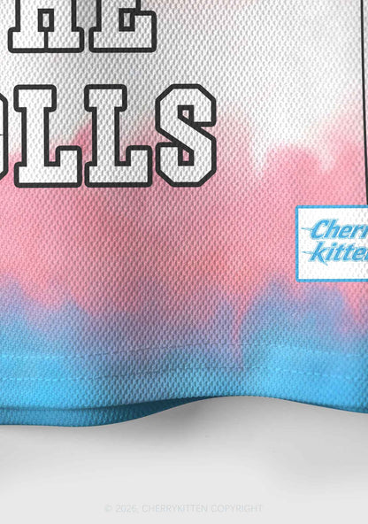 Trans Protect The Dolls Pride Y2K Crop Sport Jersey Shirts Cherrykitten