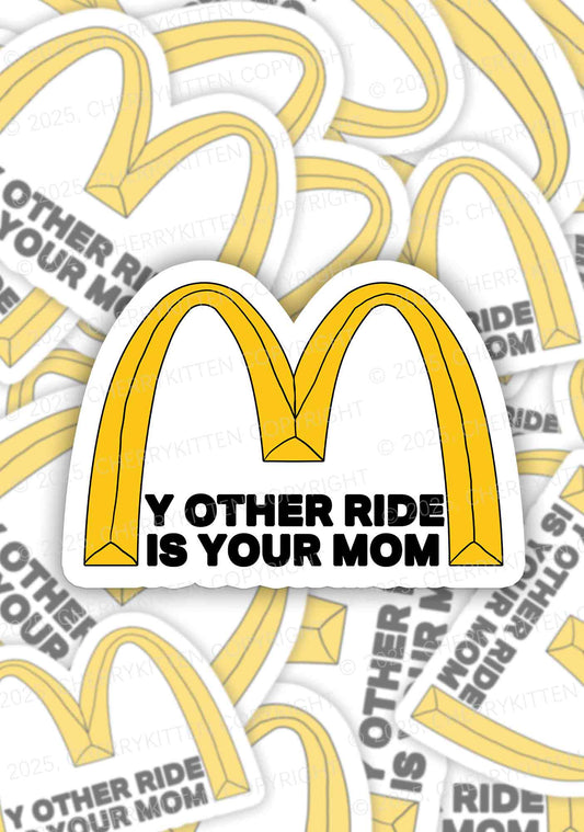 Ride Your Mom 1Pc Y2K Sticker Cherrykitten
