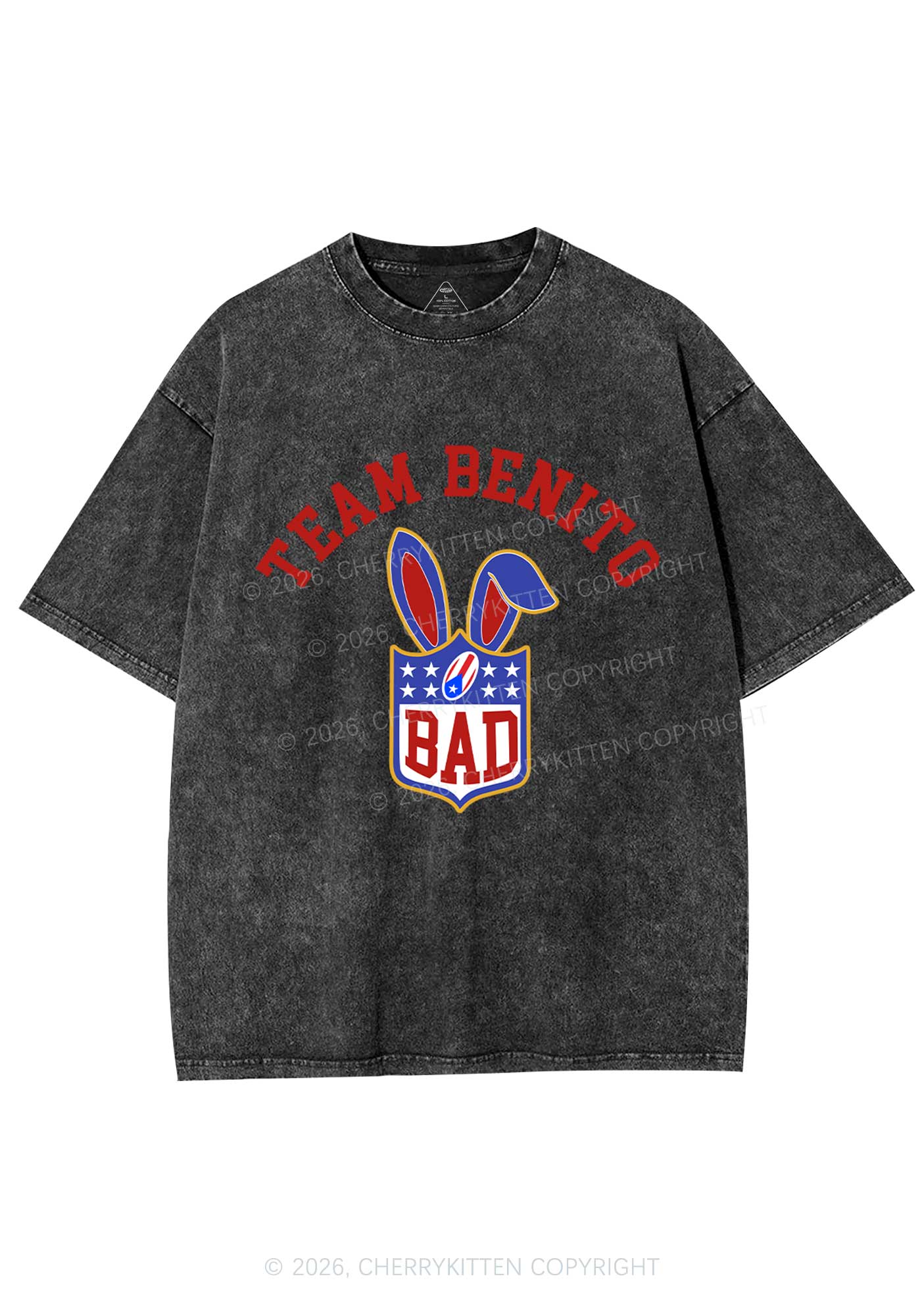 Pink Bad Bunny Y2K Shirts Washed Tee Cherrykitten