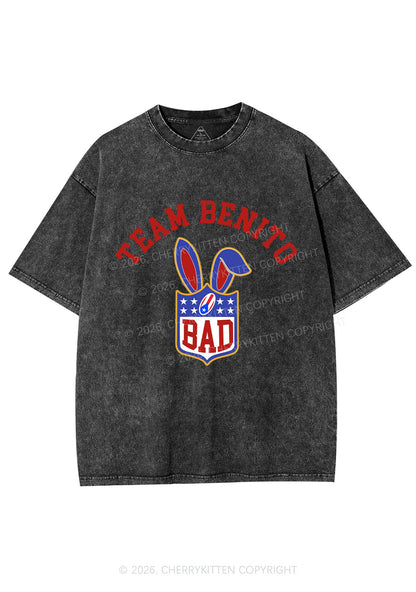 Pink Bad Bunny Y2K Shirts Washed Tee Cherrykitten