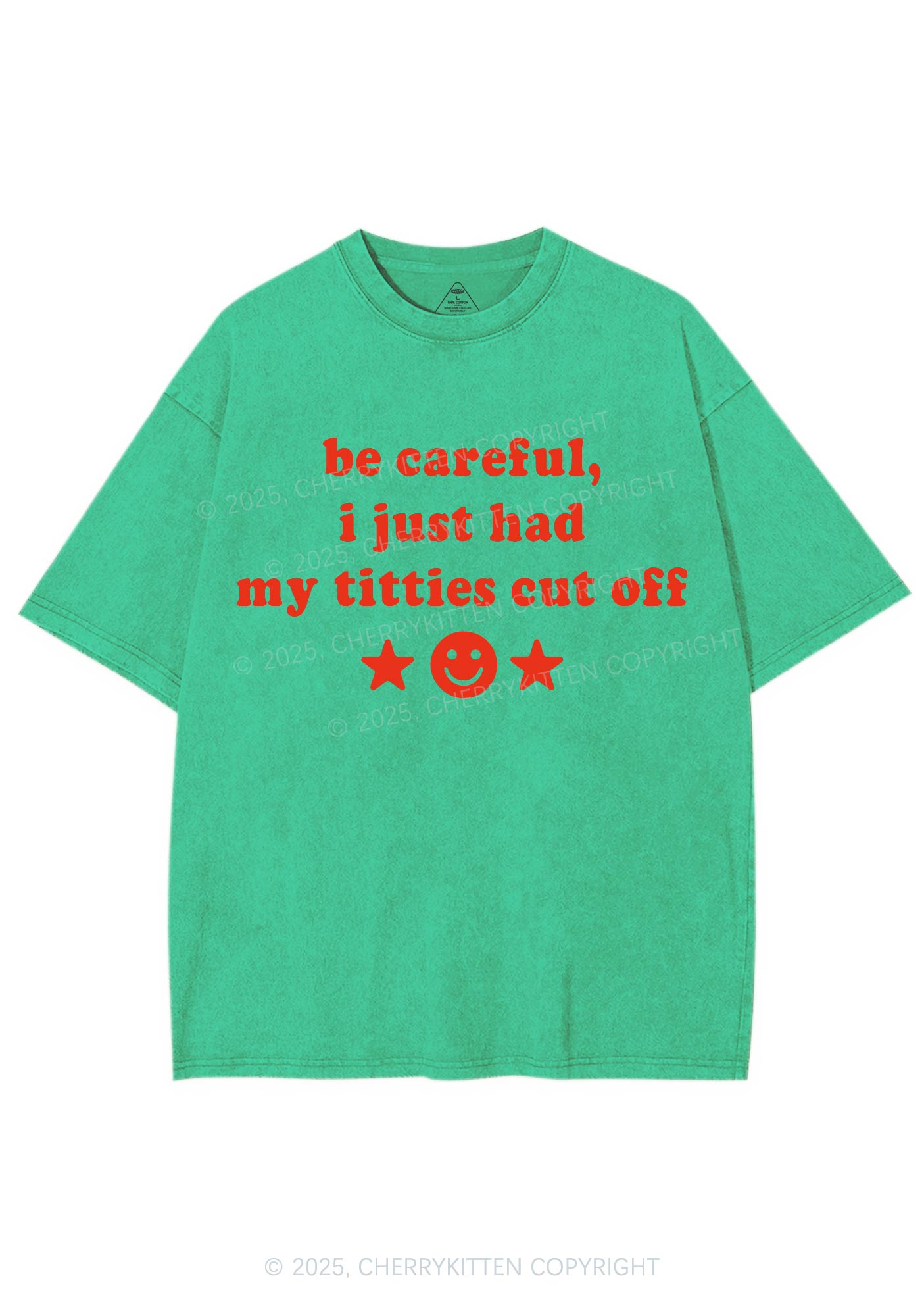 Just Had Txtties Cut Off Pride Y2K Shirts Washed Tee Cherrykitten