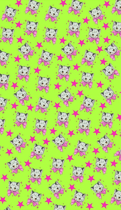 Pink Bow Cats Star Y2K Phone Case Cherrykitten