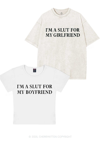 Slxt For My GF BF Y2K Valentine's Day Couple Shirt Cherrykitten