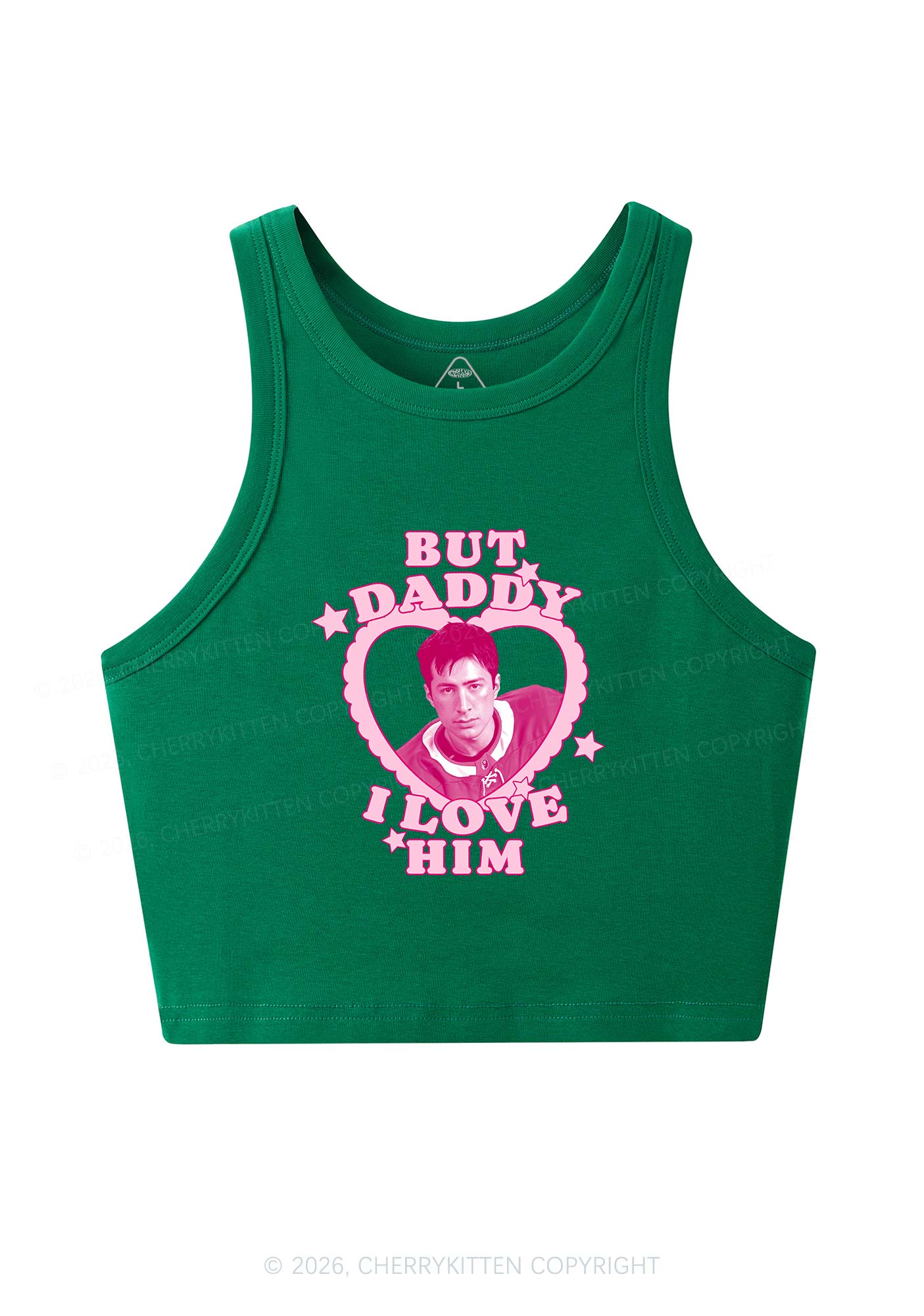 But Daddy I Love HW Y2K Crop Tank Top Cherrykitten