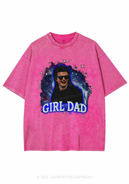 Girl Dad Starry Sky Y2K Shirts Washed Tee Cherrykitten