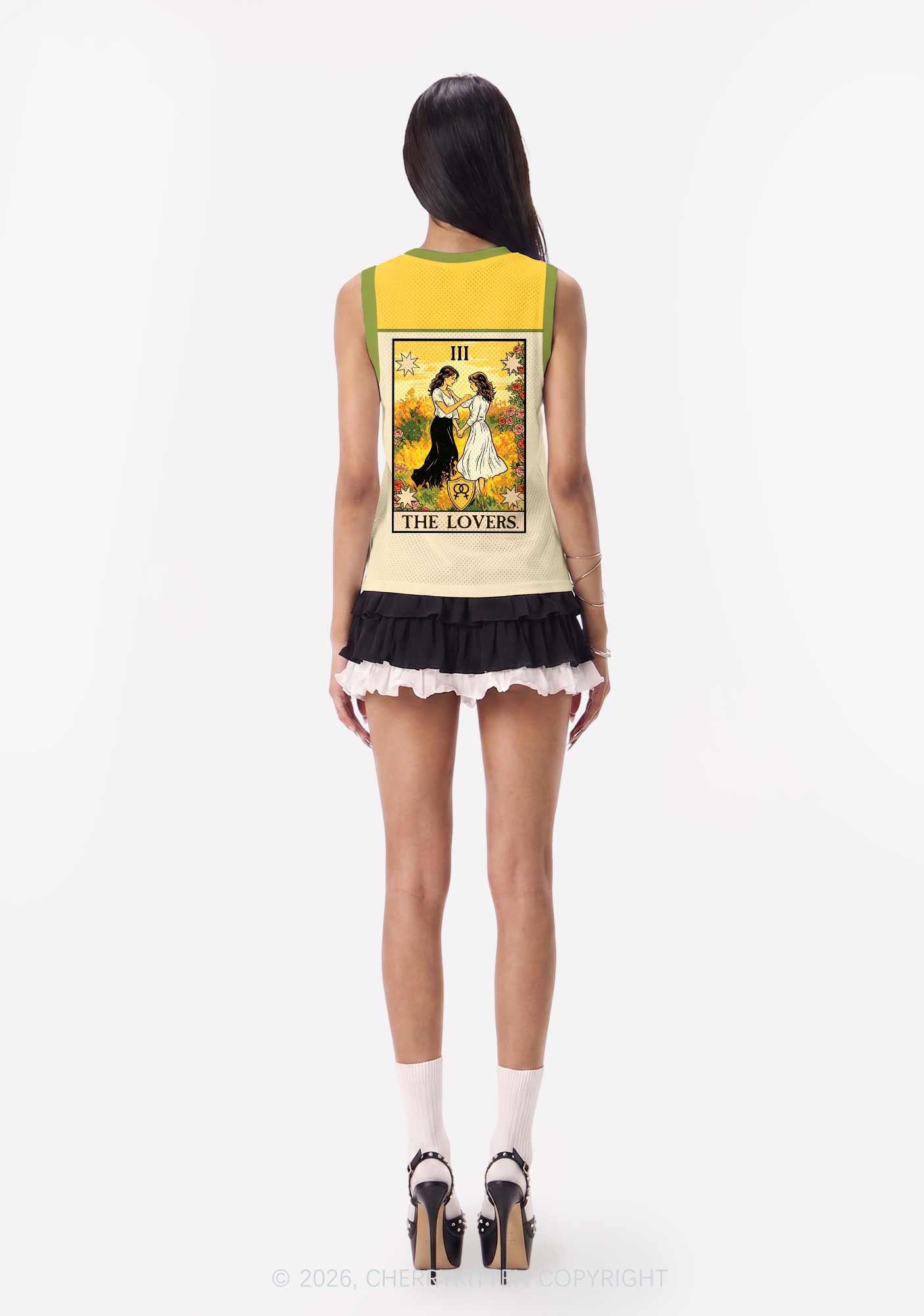 Lesbian Couple Dancing Pride Y2K Sport Jersey Tank Cherrykitten
