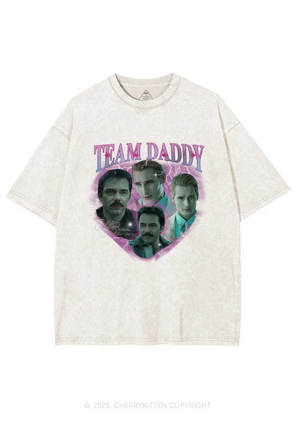 Team Daddy Y2K Shirts Washed Tee Cherrykitten
