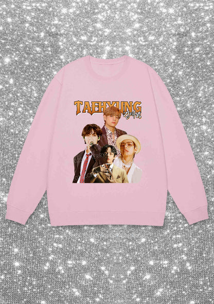 Korean Singer Taehyung Kpop Y2K Sweatshirt Cherrykitten