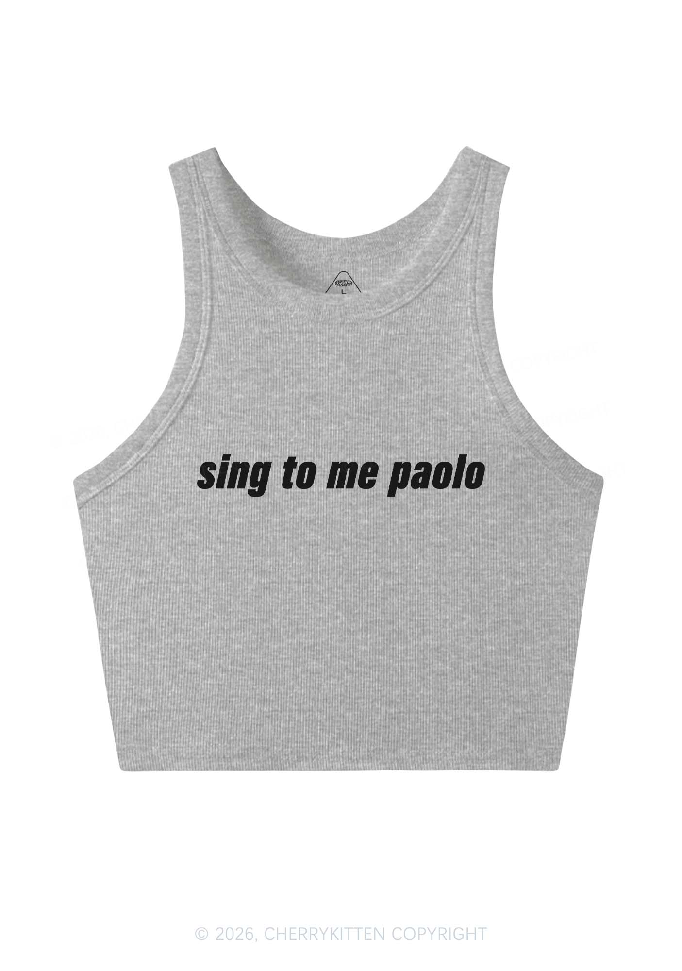 Sing To Me Y2K Crop Tank Top Cherrykitten
